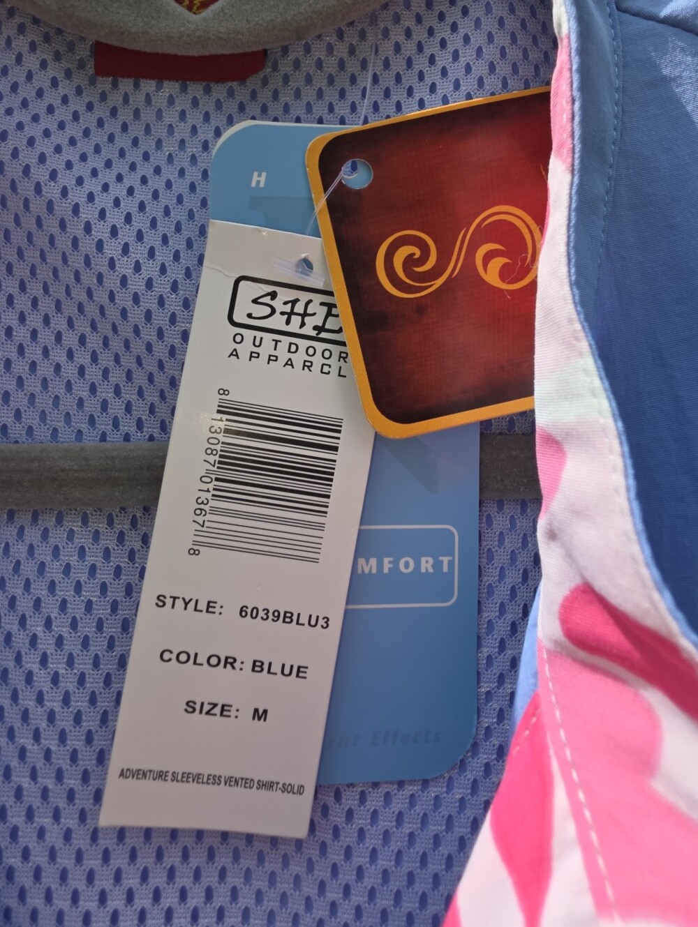 SHE outdoor Sleeveless Blue Button-Front Women's Top #TK48 - Picture 14 of 16